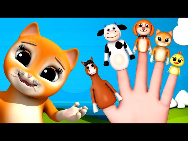 Animal Finger Family Song, Nursery Rhymes and Cartoon Videos for Kids