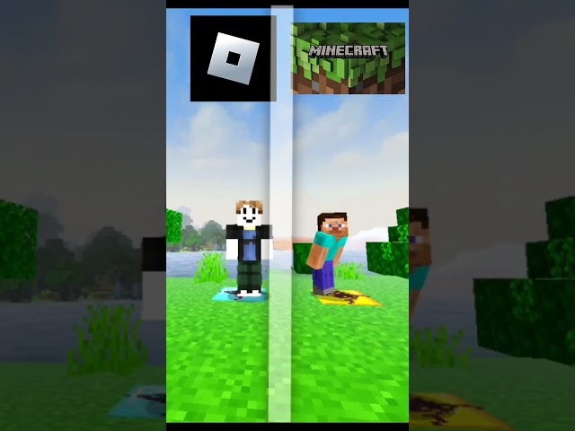 ROBLOX OR MINECRAFT|| #minecraft #trending