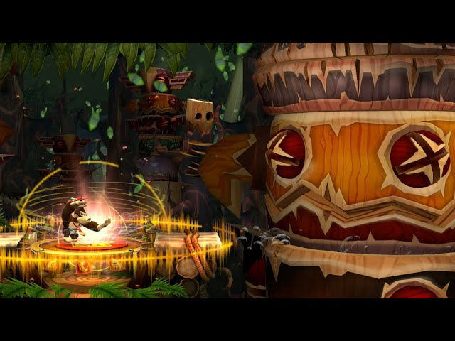 Donkey Kong Country Returns HD - Flutter Flyaway and Tippin' Totems (Switch Gameplay)