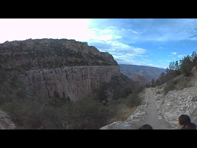 Hike down Bright Angle Trail at the Grand Canyon