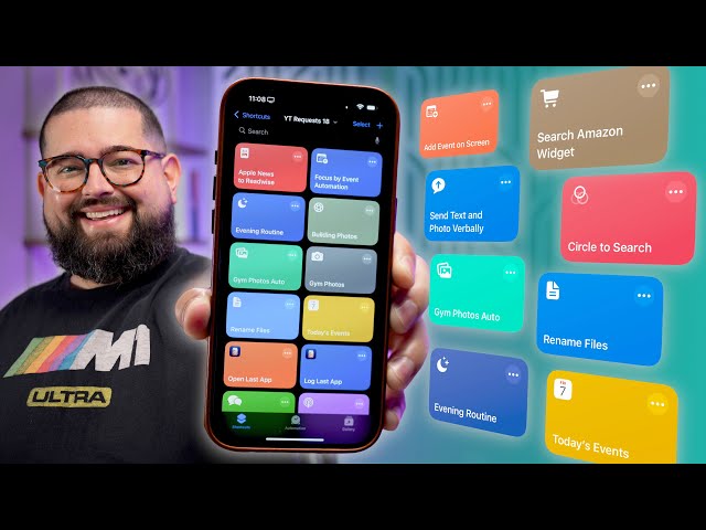 15 NEW iPhone Shortcuts - ChatGPT Circle to Search, Rename Files, Fast Amazon Widget