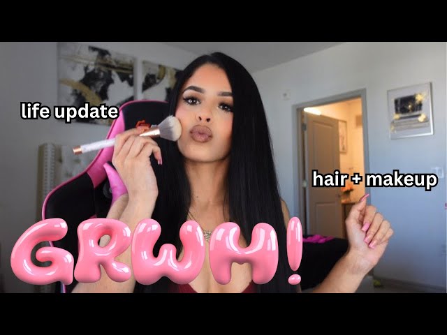 GRWM HAIR & MAKEUP🎀 | LIFE UPDATE👀