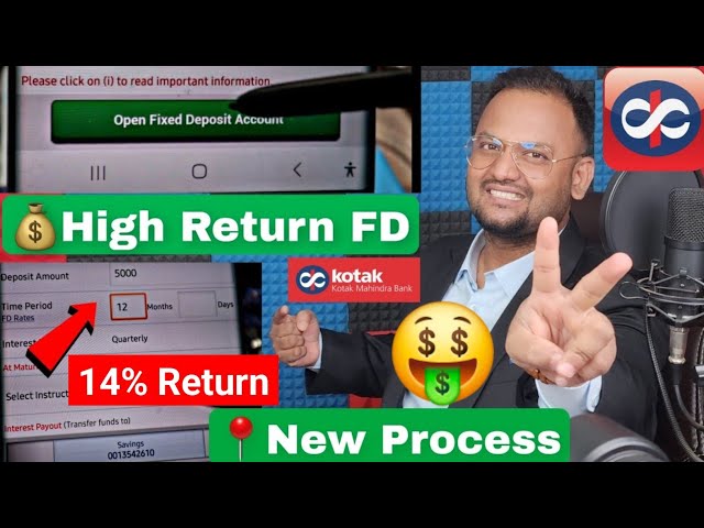 Kotak Bank FD Kaise Kare 📈 14% High Return FD❓✅Kotak Fixed Deposit Full Process |Kotak 811 Fd Today