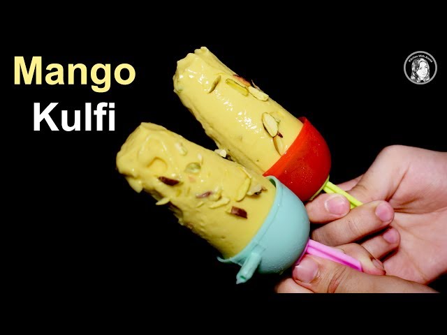 Mango Kulfi Recipe - Aam Ki Kulfi Mango Rabri Kulfi - Ice Cream Dessert