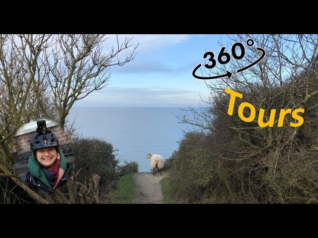 360 video walking tours I Hammeren Lighthouse to Hammer Harbour I Bornholm Denmark