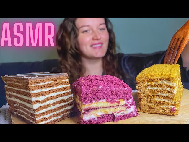 ASMR Eating Cakes (NO TALKING) EATING SOUNDS |ASMR MUKBANG 먹방