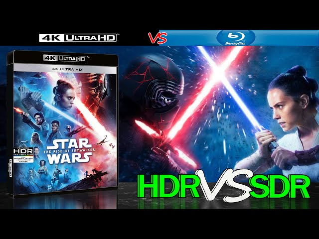 Star Wars The Rise of Skywalker 2019 HDR ANALYSIS 4K BD vs 1080p BD SDR 100nits #TRUE_DIFFERENCE