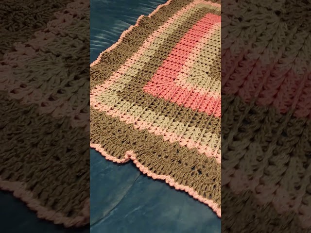 Pink Mist Lace Custom Crochet Blanket Gift...