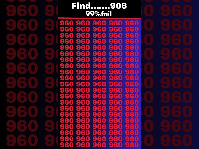 find the odd number 906 #puzzletime #riddles