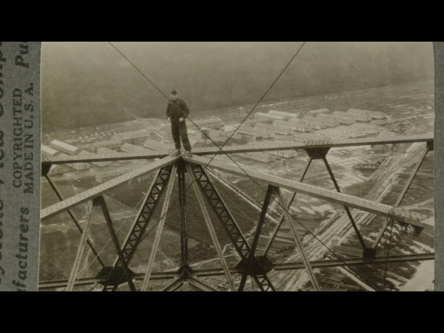 Over American Barracks near Bordeaux, WWI (silent, still image)