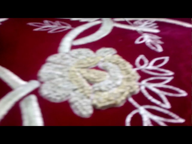 Hand Embroidery on moroccan kaftan (caftan)