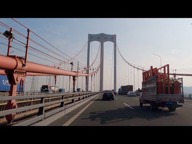 Relaxing Highway driving in Guangzhou to Shunde｜road noise|white noise|4K HDR| ASMR