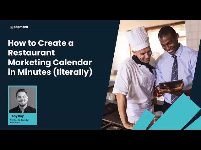 How to create a restaurant marketing calendar in minutes (literally)