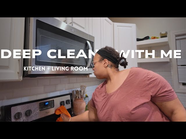 Deep Clean with Me | Kitchen + Living Room | Ultimate Cleaning Motivation for 2025 #cleaning