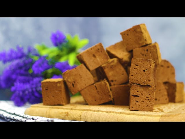 Chocolate HEALTHY marshmallow! Low-сalorie Lactose- free, Gluten-free, Sugar-free recipe!