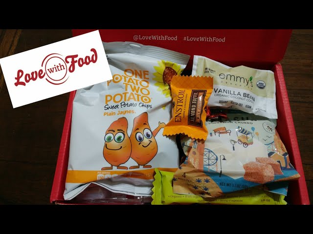 Love with food snack subscription box