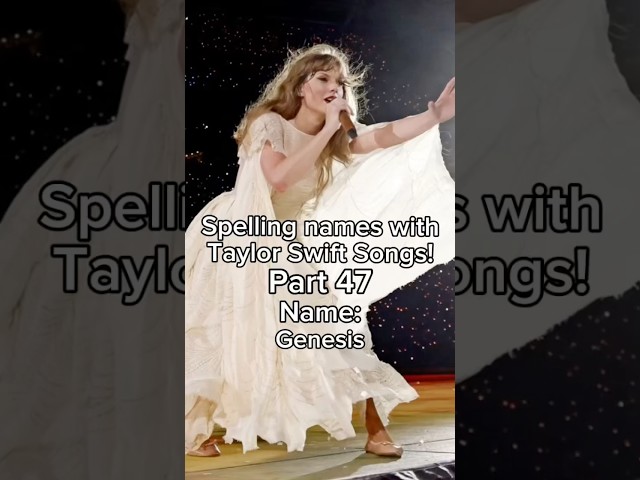 Spelling names with #taylorswift songs! || #shorts #swifties #fyp