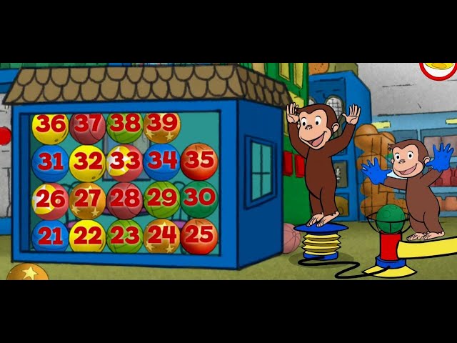 BBC 4 KIDS | Learning numbers With Curious George  | Monkey Jump |