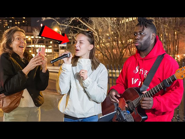 Mother is SHOCKED when Daughter Starts Singing In Public