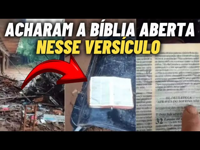 URGENTE 🚨 BÍBLIA É ENCONTRADA ABERTA  NOS DESTROÇOS NO RIO GRANDE DO SUL