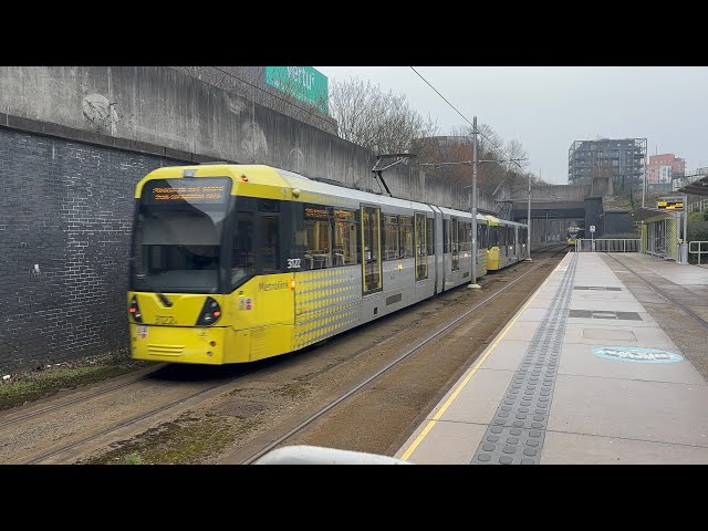 Tram-Spotting At Etihad Campus (15.2.25) Manchester MetroLink | Manchester City Vs Newcastle (4K)