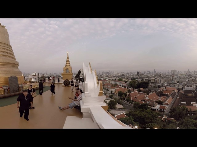 360 video: View from the Golden Mount, Bangkok, Thailand