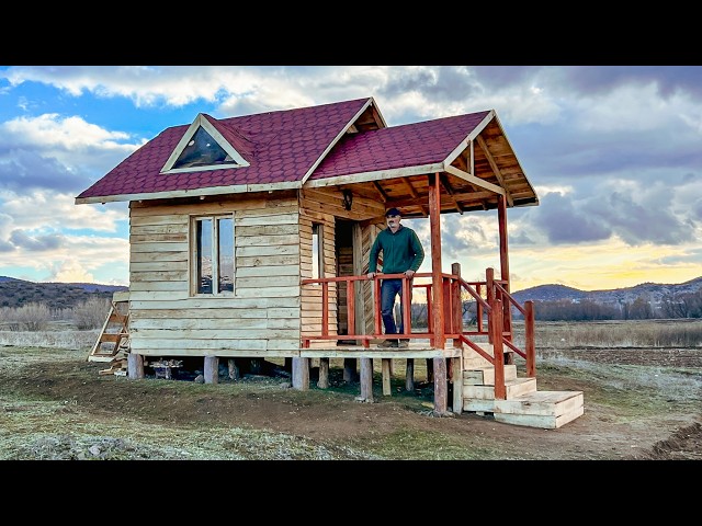 How to Build a Cheap DIY Wooden House Step by Step | Full Video from Start to Finish