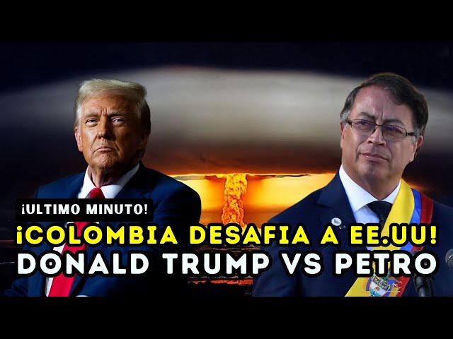 URGENTE, TRUMP ARREMETE CONTRA COLOMBIA, POR NO RECIBIR AVION CON LOS DEPORTADOS  !!