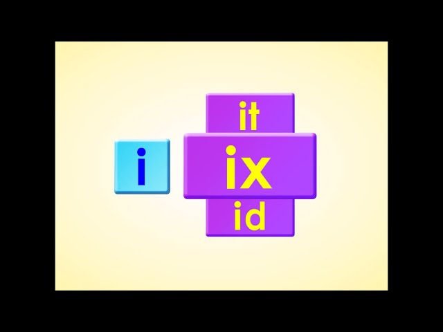 -it, -ix, -id l Short Vowel i l Word Chant l Phonics Monster