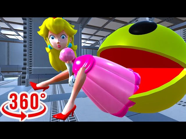 Princess Peach vs Pac-Man | Funny VR 360° Music Video Meme