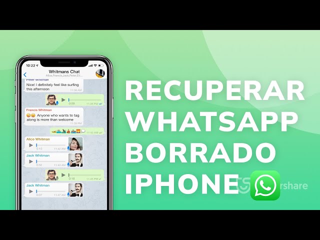 Cómo recuperar mensajes borrados de WhatsApp iPhone 2022