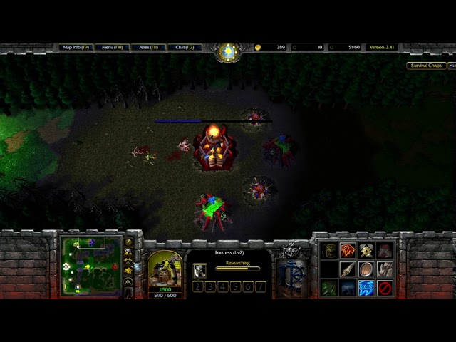 Warcraft 3 - Survival Chaos 3.41 #118 - Orc vs Tauren, who is stronger