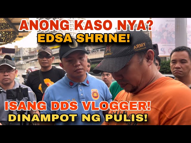 KULONG VLOGGER DINAMPOT NG PULIS SA EDSA SHRINE!! ANO ANG KASO NYA???