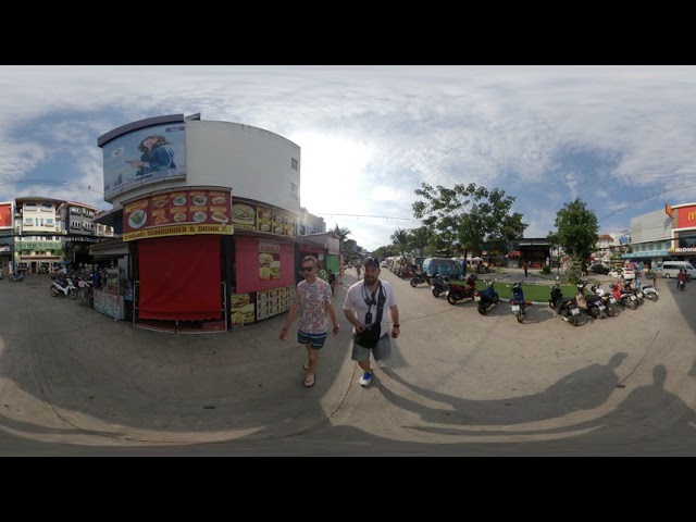 Short walk to Soi Buakhao Pattaya, Thailand 2019 in 360 VR 5.7K