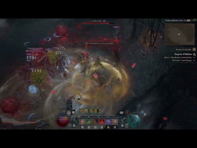 Diablo 4 Necromancer morbid explosion - bone spirit early stages