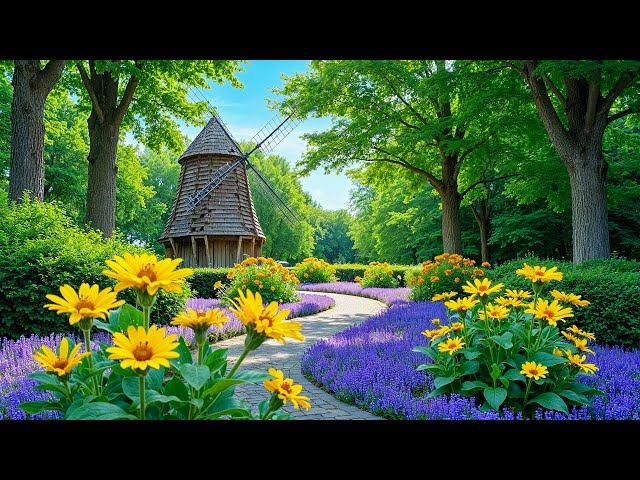 A Minute of Relaxation with Blooming Flowers 🌿 Calm Relaxing Piano Music for Stress Relief