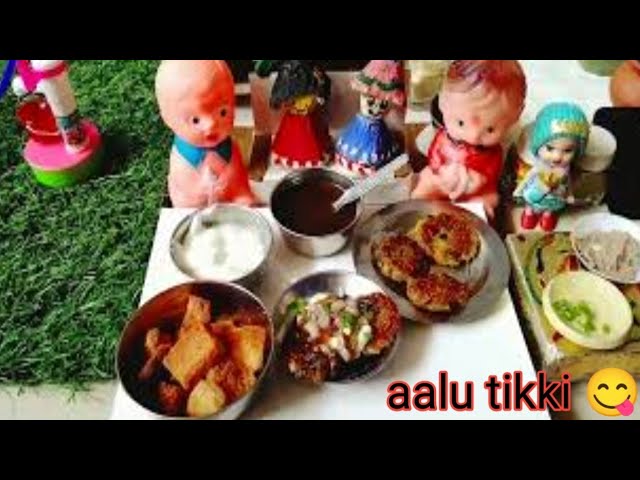 miniature cooking aalu tikki aalu ka instant nashta recipe mini food kitchen