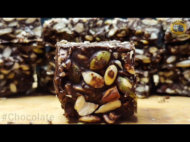 NUTTY CHOCOLATE BITES - Healthy chocolate  snack recipe | Food Truck - Telugu Cooking Channel |