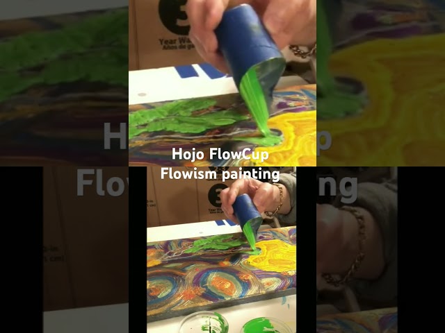 Its hojo flow cup Flowism painting #painting #shorts #viralshorts