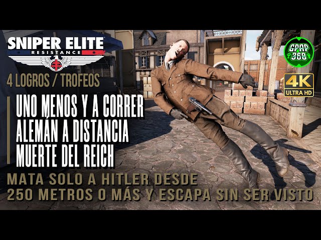 Sniper Elite: Resistance (DLC) | 4 Logros / Trofeos: Uno menos y a correr, Alemán a distancia...