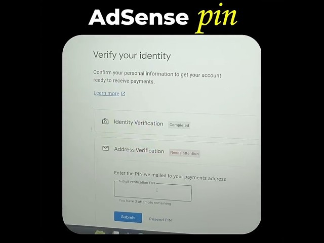 I Got My AdSense PIN in Just 7 Days! Here's How