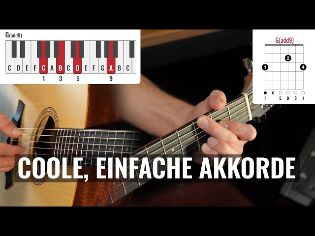 Coole Akkorde, die JEDER spielen kann! | Gitarren Tutorial Deutsch