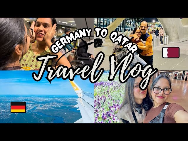 The Most awaited journey after 1.4 years🥰|Complete Travel vlog from Germany to Qatar Malayalam vlog