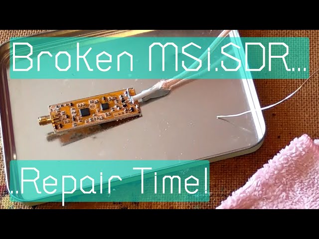 Replacing a broken MicroUSB socket on my MSi.SDR Blue Dolphin SDR with a braided USB cable