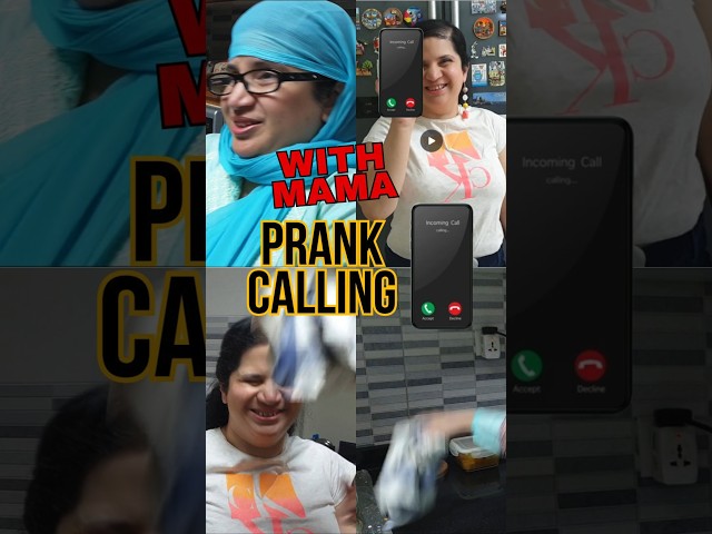 Calling prank with mom fake calling prank #shorts #youtubeshorts #comedy #shortvideo #prankonmymom