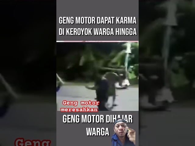 Geng motor dihadang warga#shortvideo #shortsfeed #reaction #gengmotor