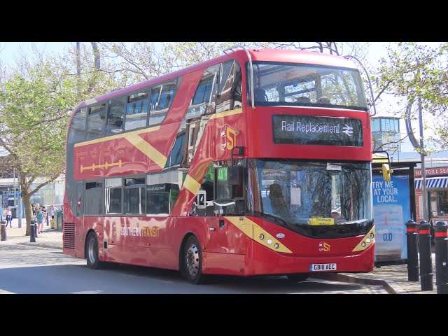 Southern transit Enviro400City CM2 (GB18AEC) on rail replacement