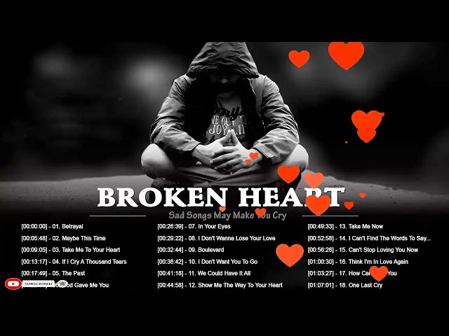 Broken Heart Sad Songs   Sad Songs Make You Cry   Best English Sad Songs Ever 2021