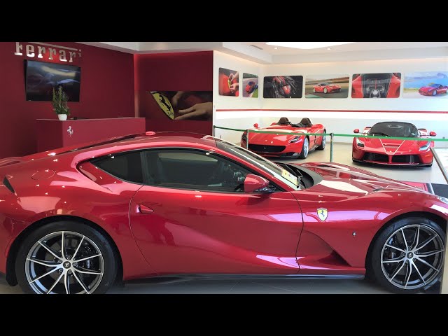 VISIT TO FERRARI OF CENTRAL NEW JERSEY (EDISON NJ) FERRARI LAFERRARI, FERRARI MONZA SP2, FERRARI 812