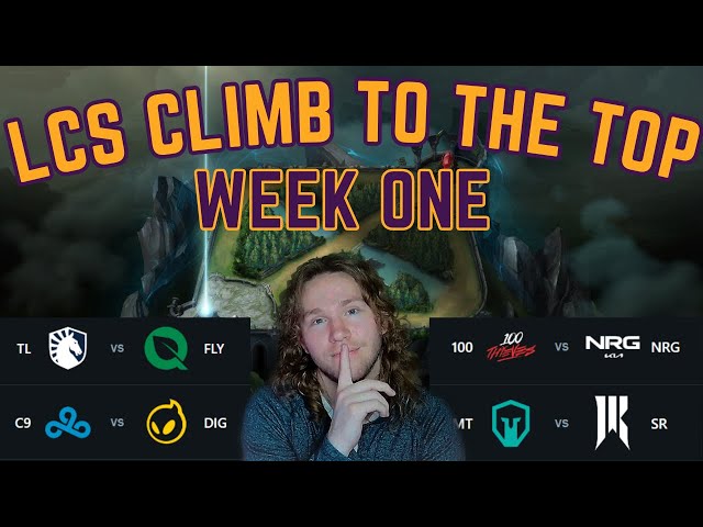 LCS Summer 2024 Week 1. The beginning of the Climb!